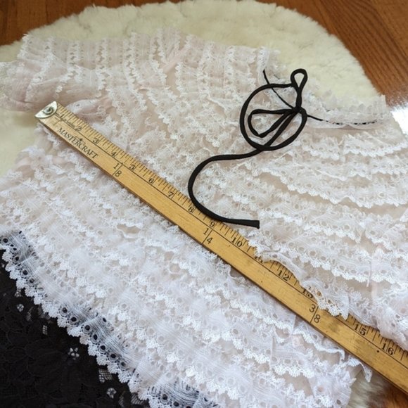 Sandro Helsinki Bow-detailed Organza And Lace dress xs 2 - Picture 11 of 15